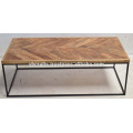 Industrial Urban Loft Modern Coffee Table Mango Wood Top